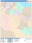 Palo Alto Digital Map Color Cast Style